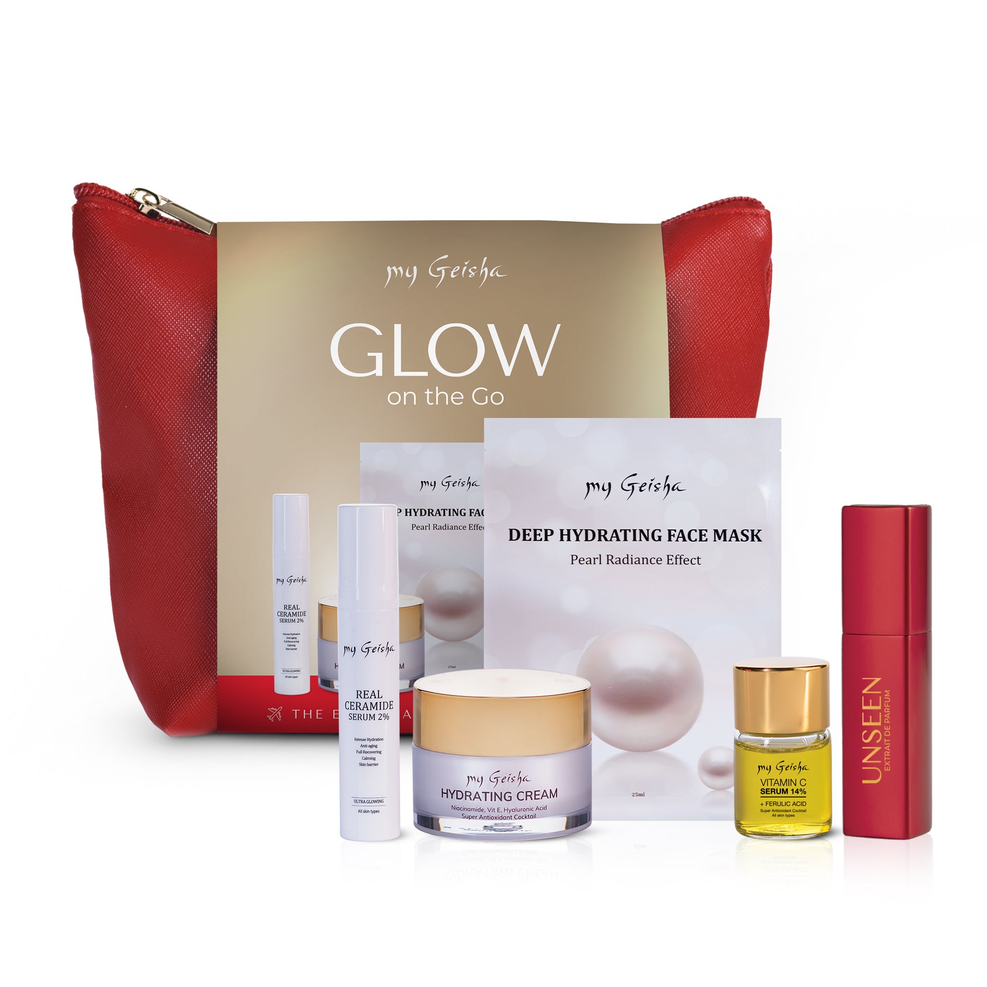 &A O2 glow skin pack 60g×2個 my Geisha GLOW on the Go SET – myGeisha